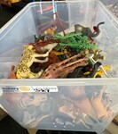 Box of  Plastic African Animals