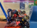 Bag of assorted cars
