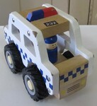 Wooden Police Car