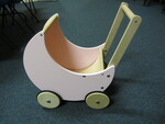 Wooden Pram Doll Pram