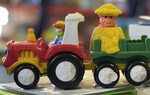 Little People Tow-n-Pull Tractor Pop-Up Pig