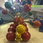 Kouvalias Wooden Banana Caterpillar Pull Toy