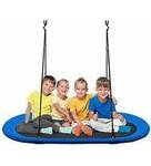150cm Tree Swing Oval-Shaped Seat Oxford Outdoor Steel Frame Saucer Swing