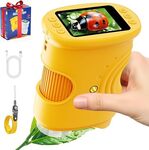 Kids Handheld Digital Microscope - Orange - USB