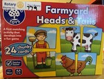Farmyard Heads & Tails Matching Cards