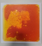 Liquid orange floor tile