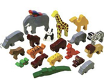 Zoo Animals Block Play Set