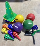 SPO017: Box of Sports Equipment