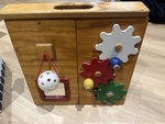 Two Sided Wooden Activity Stand