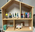 Dollhouse with Furniture and Figures