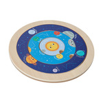 Wooden solar system shifting puzzle