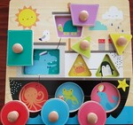 Shapes & Colours Wooden Puzzle Boat