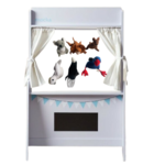 Puppet theatre and animal finger puppets 