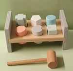 Wooden Hammer Bench with Shapes