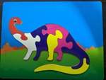 Wooden dinosaur puzzle