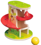Wooden Jungle Press & Slide Ball Run