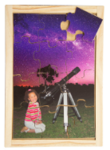 Telescope & Girl
