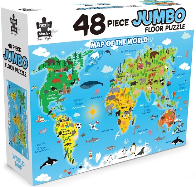 J10-46: Map of the World_Jumbo Floor Puzzle