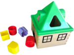 Wooden Shape Sorter House