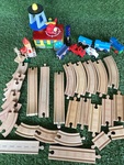 Wooden train set
