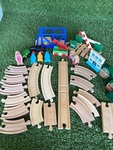 Wooden train set