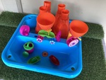 Water and Sand Table with Tools
