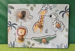 Zoo Animals knob puzzle