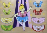 Ballerina Dress Up Knob Puzzle