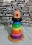 Wooden Stacking Lighthouse