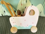 Doll & Wooden Pram