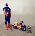Captain America and Bike