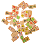 Traffic Sign Domino Set - wooden