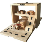 Portable Car Park Set - wooden