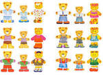 Wooden Bear Family Dress Up Set