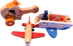 Plane and helicopter set
