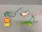 Wooden Threading Animals