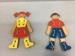 Wooden Dress-Up Thread Dolls