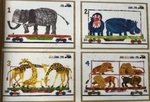 The World of Eric Carle: 1,2,3 to the Zoo: 4 in 1 Wooden Jigsaw Puzzles