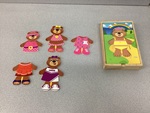 Wooden Girl Bear Dress-Up Puzzle