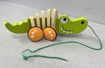 Crocodile wooden pull along 