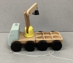 wooden pull along crane
