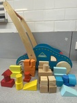 Wooden shapes cart