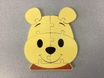 Disney Wooden Toys Winnie-the-Pooh Character Head Puzzle