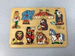 Wooden Circus Knob Puzzle
