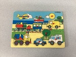 Wooden Vehicles Peg Puzzle