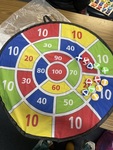 Velcro ball dart board