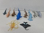 Sea creatures - Fish, Shark, dolphin, octopus, mantaray... 