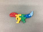 Kids Children Wooden Dino Puzzle