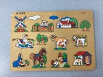 Farmyard Wooden Peg Puzzle