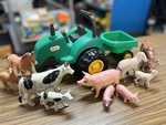 Barnyard Animals & Tractor